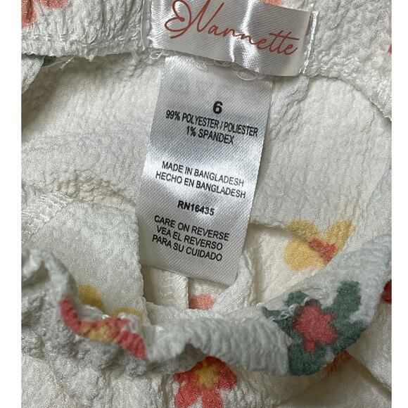 Nannette Floral 3 Piece Jacket Pant Set w/Bucket Hat size 6 - Picture 9 of 10